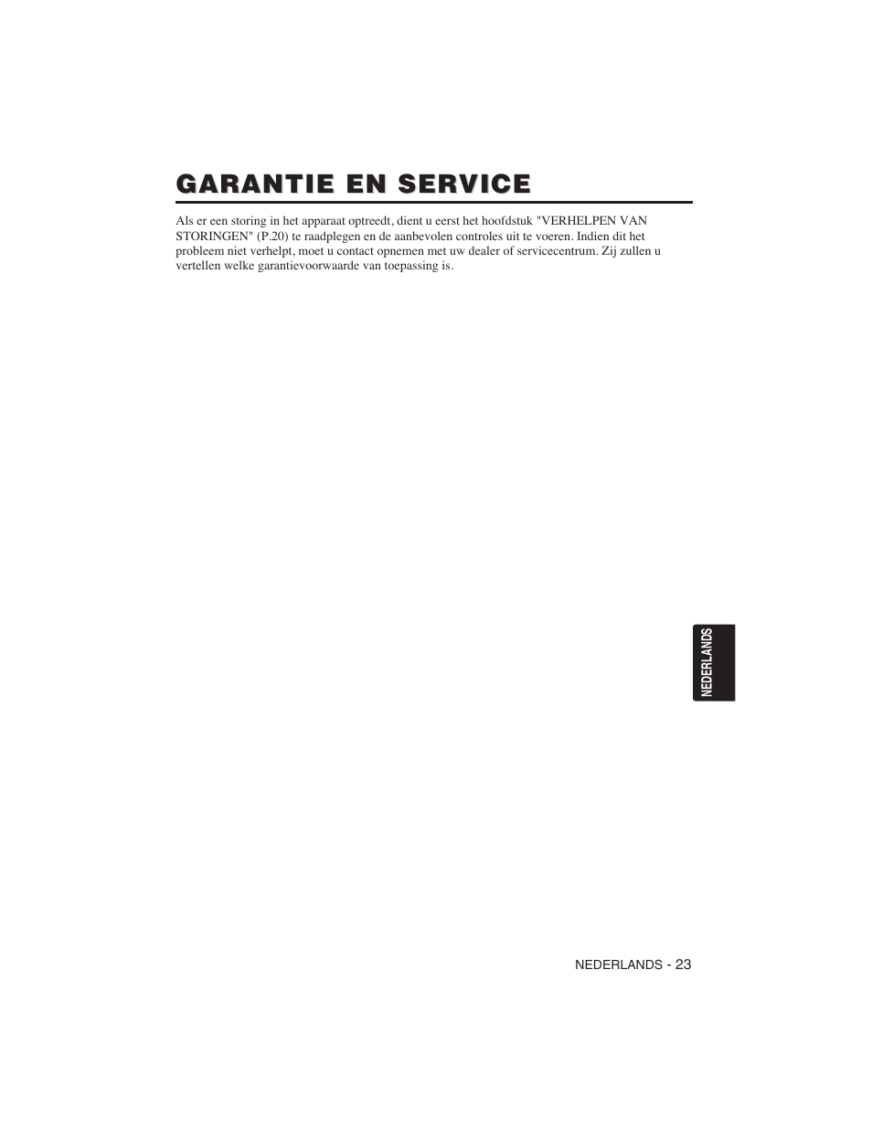 Garantie en service | Hitachi CP-S225W User Manual | Page 144 / 205
