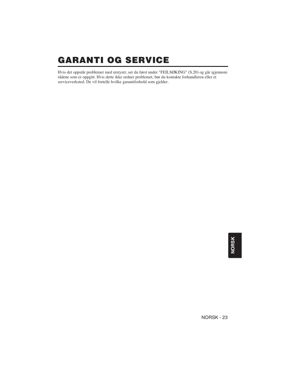 Garanti og service | Hitachi CP-S225W User Manual | Page 168 / 205