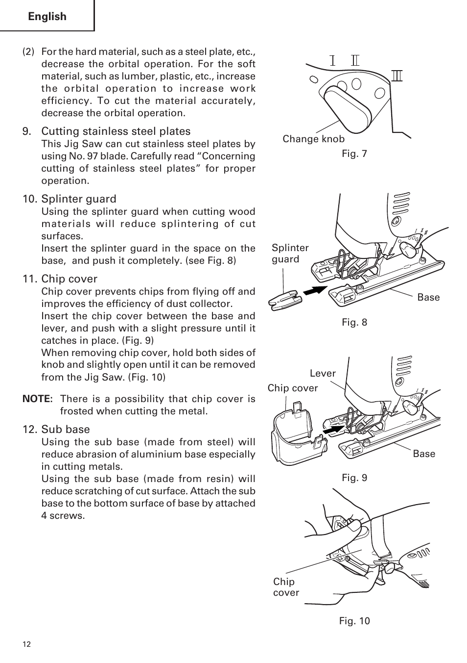 Hitachi CJ120VA User Manual | Page 12 / 60