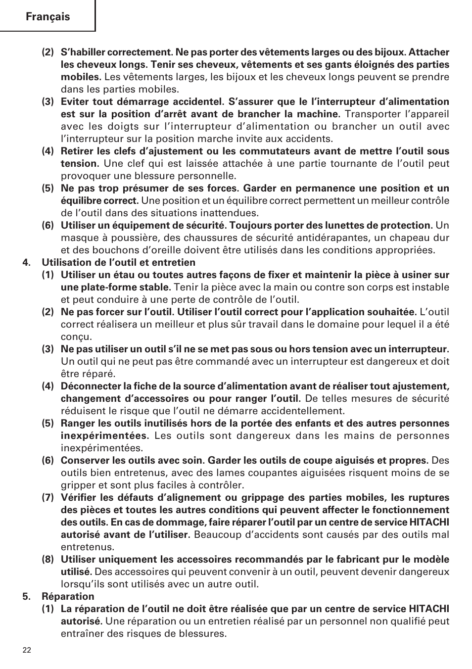 Hitachi CJ120VA User Manual | Page 22 / 60