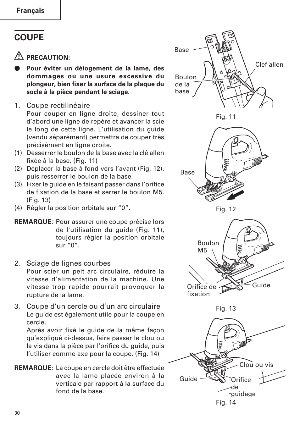 Coupe | Hitachi CJ120VA User Manual | Page 30 / 60
