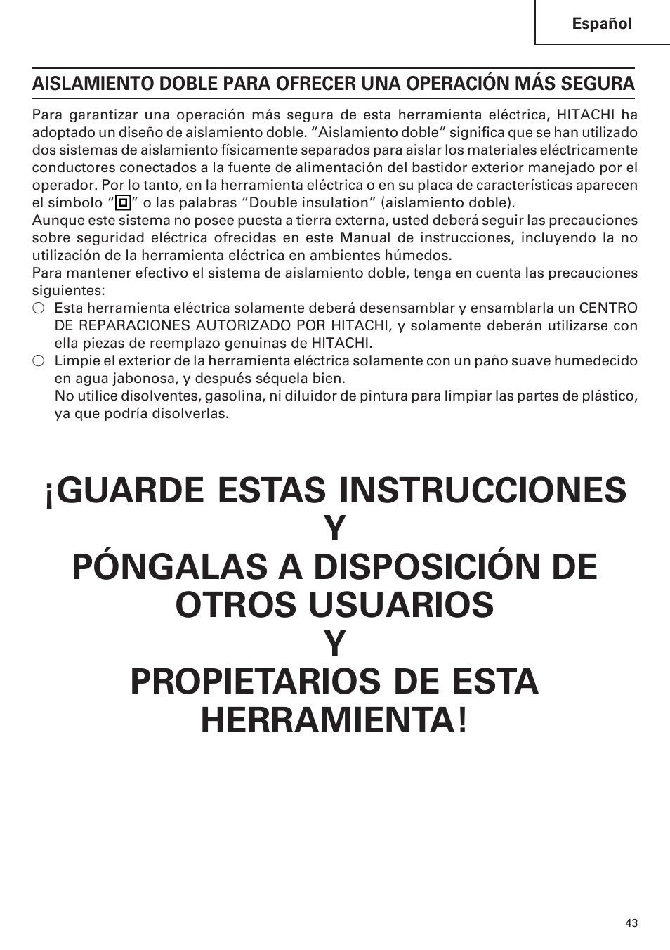 Hitachi CJ120VA User Manual | Page 43 / 60