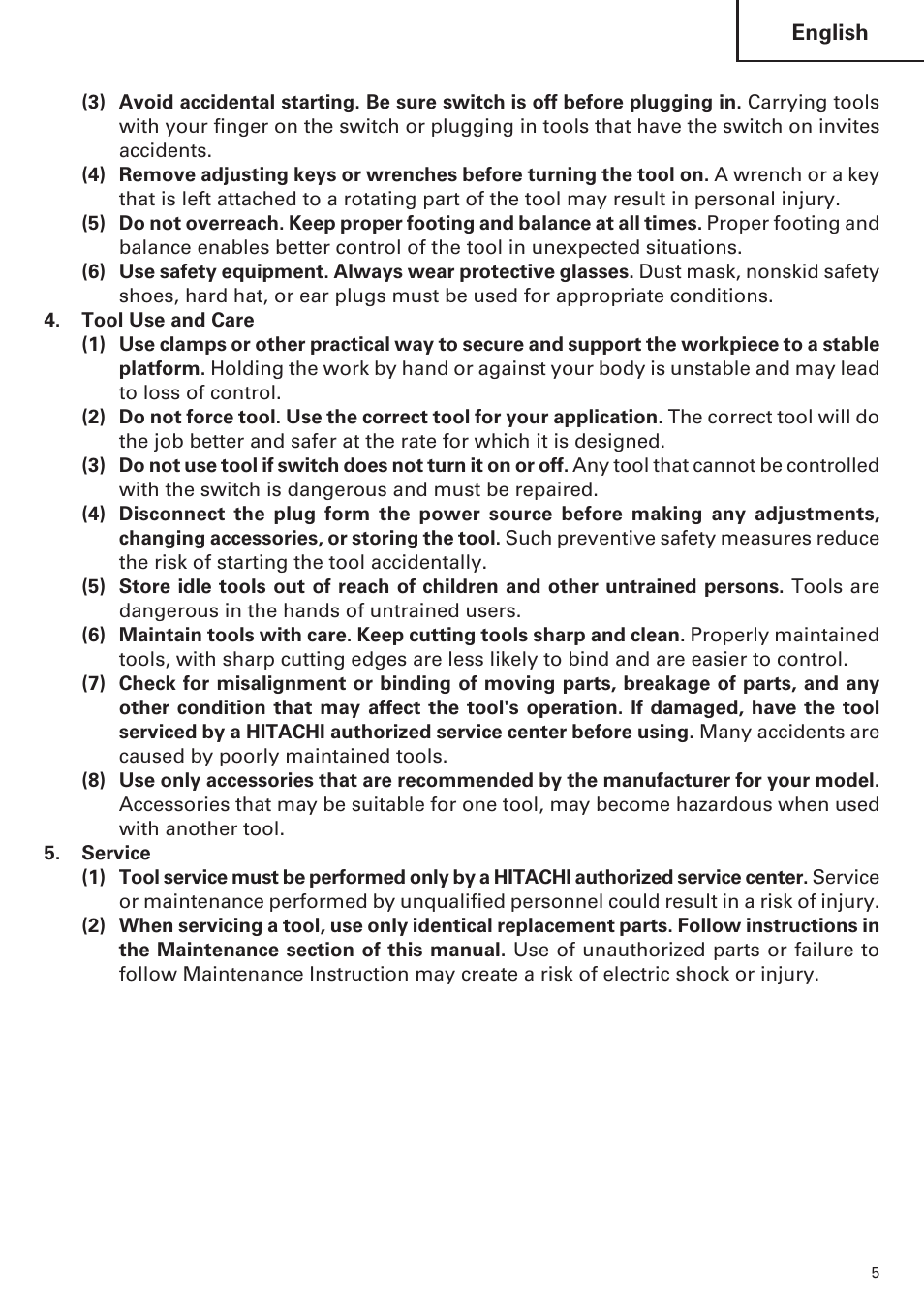 Hitachi CJ120VA User Manual | Page 5 / 60