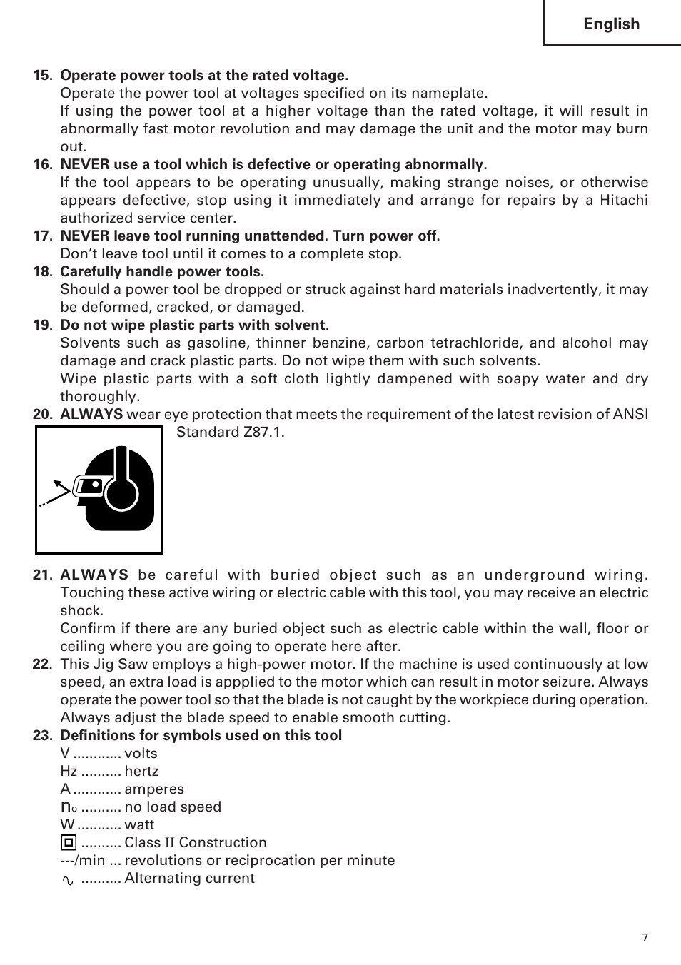 Hitachi CJ120VA User Manual | Page 7 / 60