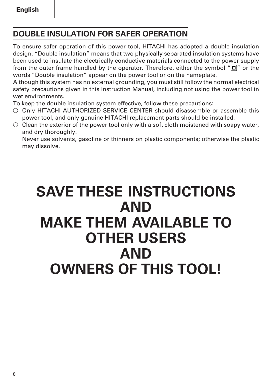 Hitachi CJ120VA User Manual | Page 8 / 60