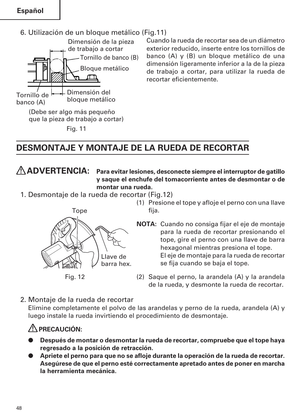 Hitachi CC14SE OM User Manual | Page 48 / 52