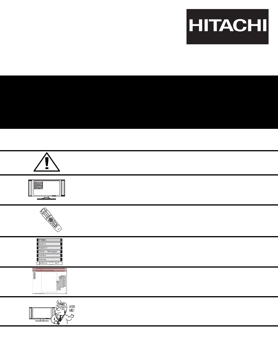 Hitachi 32HDX60 User Manual | 88 pages