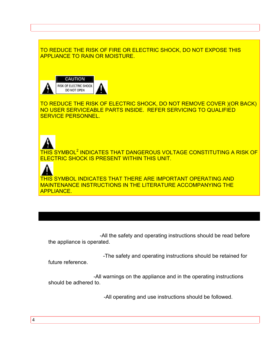 Important safeguards | Hitachi VT-M290A User Manual | Page 4 / 73