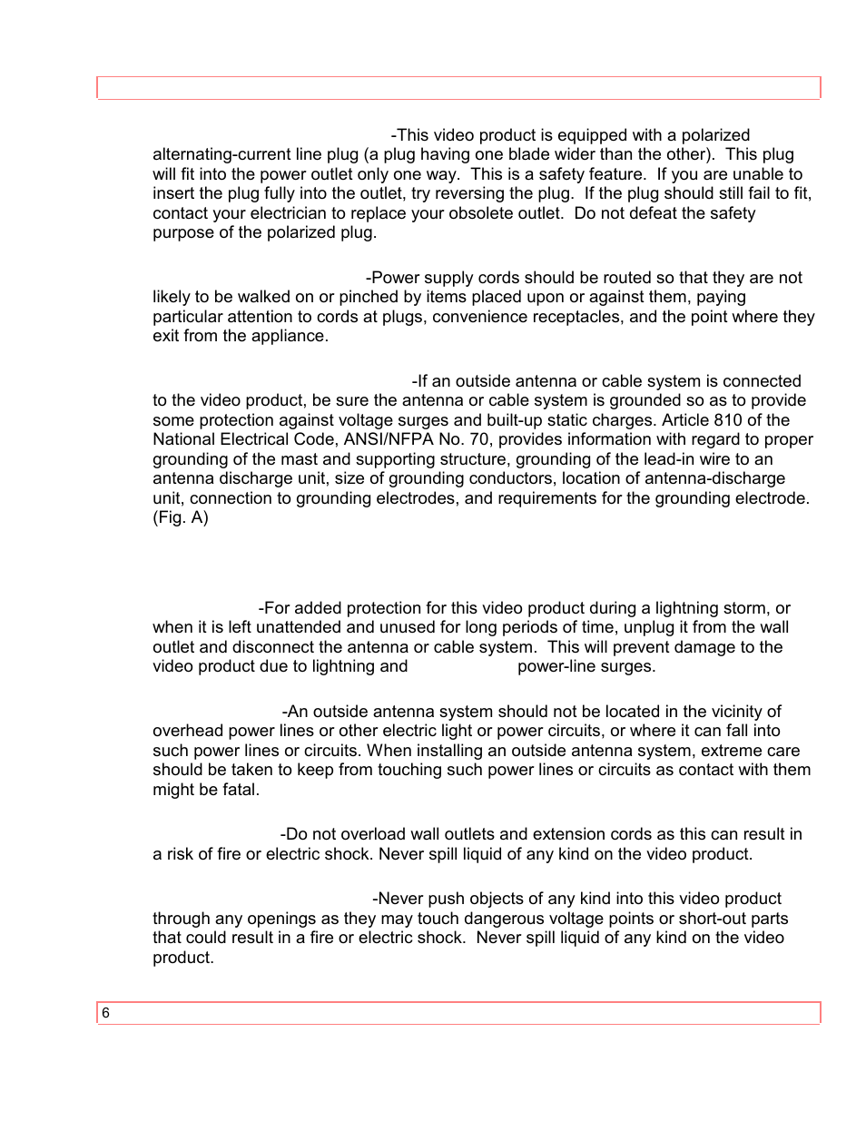 Hitachi VT-M290A User Manual | Page 6 / 73