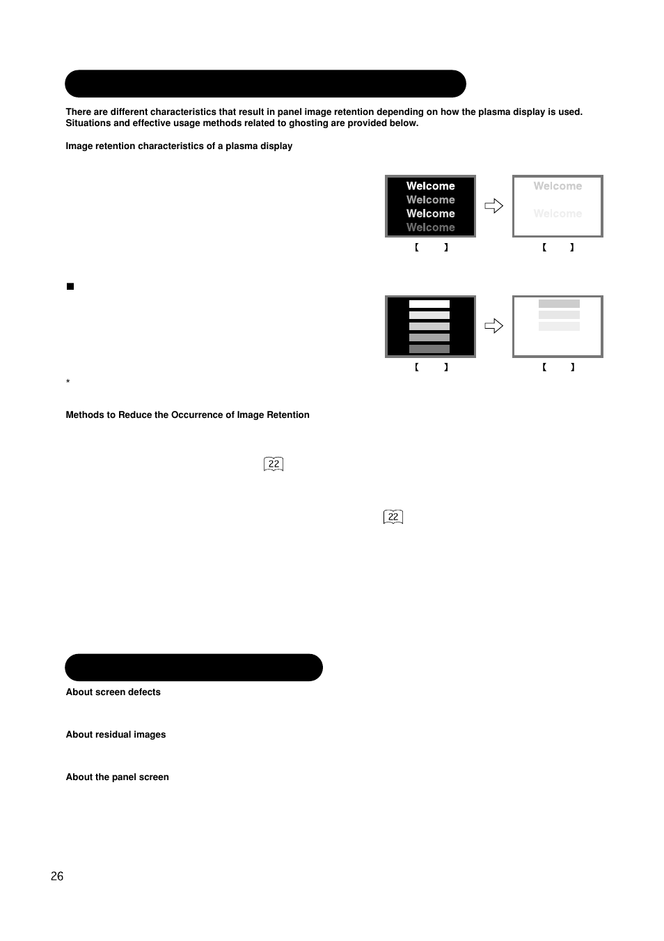 Image retention of plasma display | Hitachi CMP420V1 User Manual | Page 28 / 142