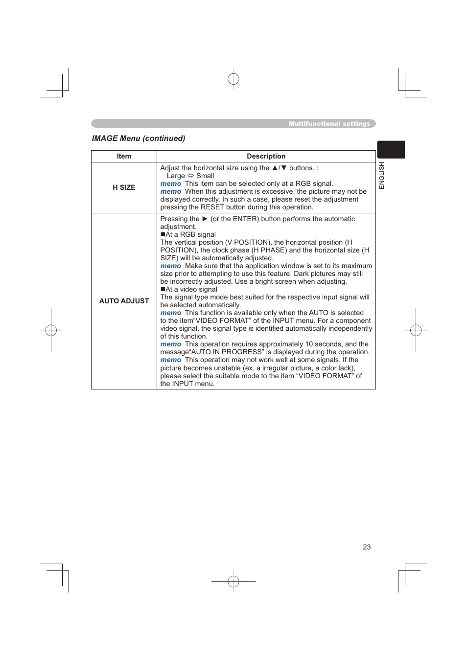 Hitachi PJ-TX100 User Manual | Page 23 / 50