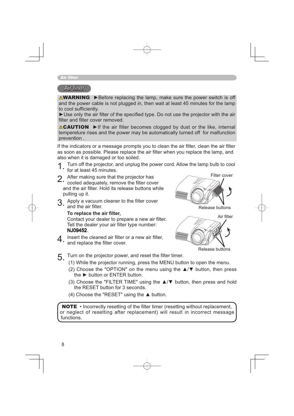 Hitachi PJ-TX100 User Manual | Page 50 / 50