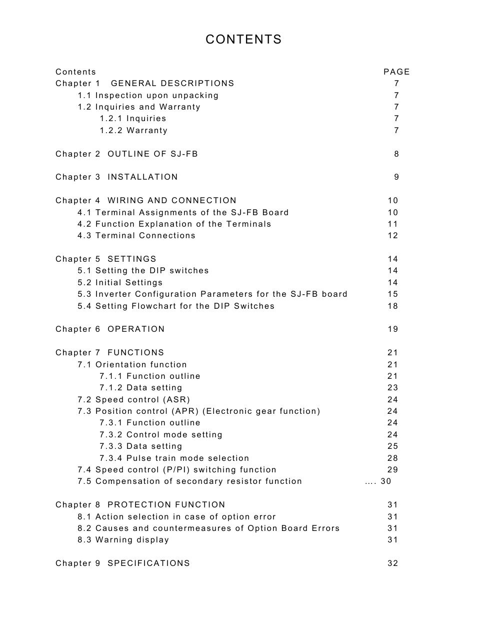 Hitachi SJ-FB User Manual | Page 7 / 35