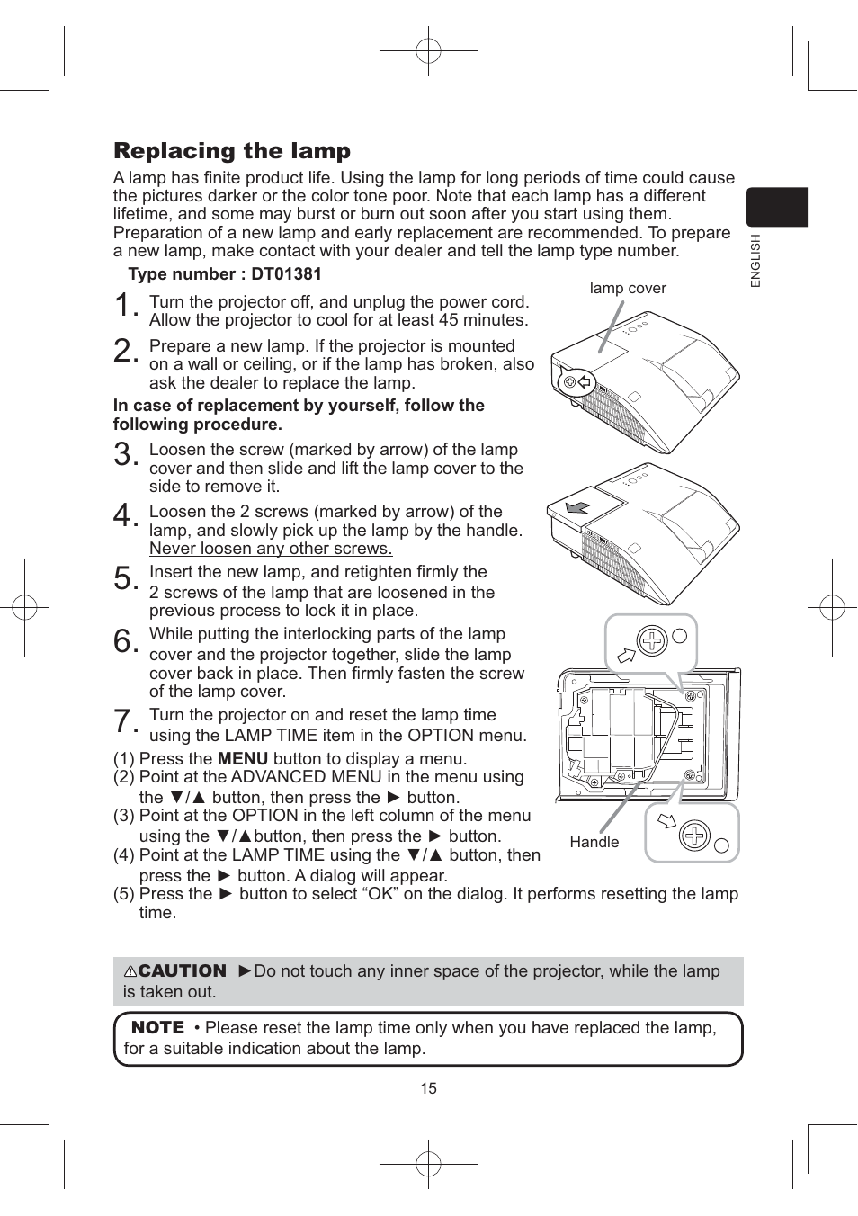 Hitachi CP-AW252WN User Manual | Page 15 / 22