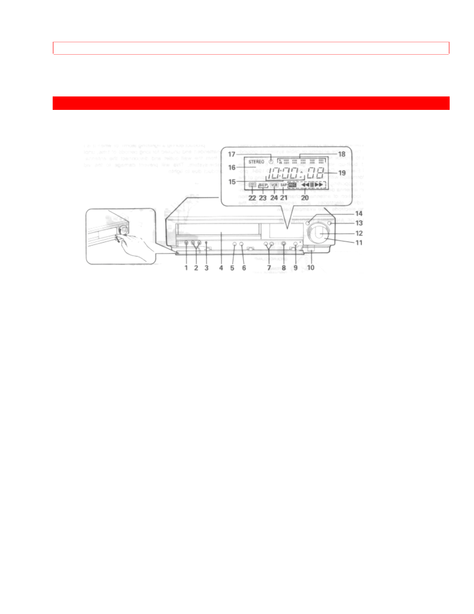 Controls and features | Hitachi VT-F462A User Manual | Page 11 / 84