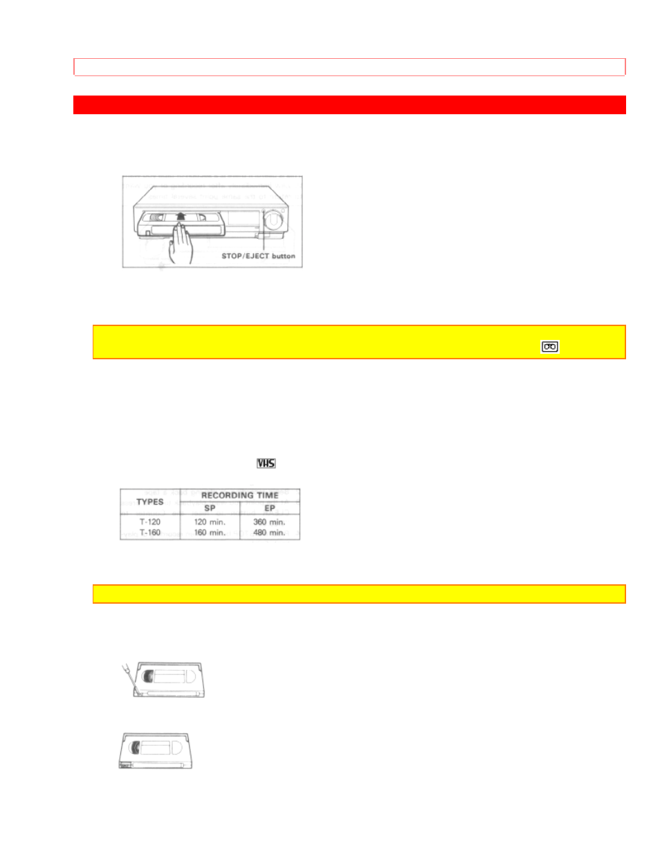 Cassette tapes | Hitachi VT-F462A User Manual | Page 38 / 84
