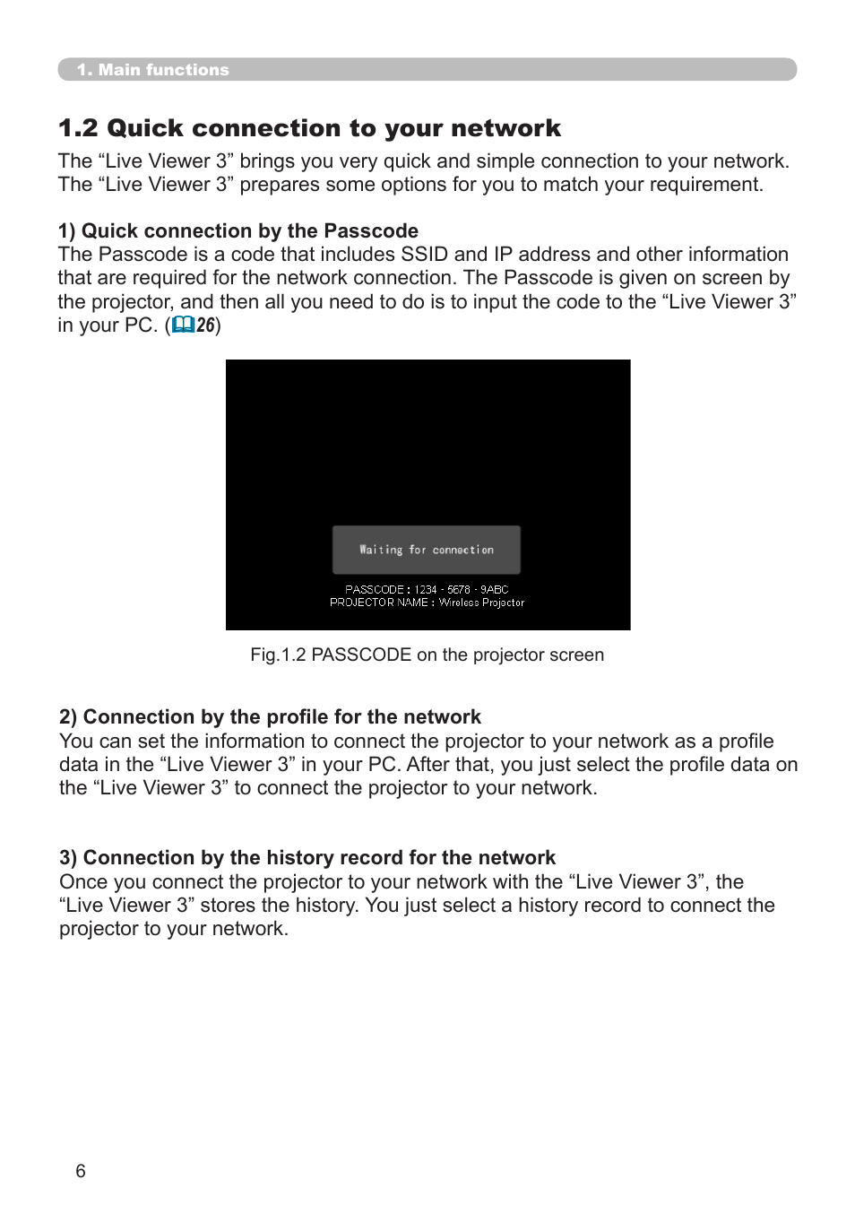 1 .2 quick connection to your network | Hitachi CP-X267 User Manual | Page 6 / 119