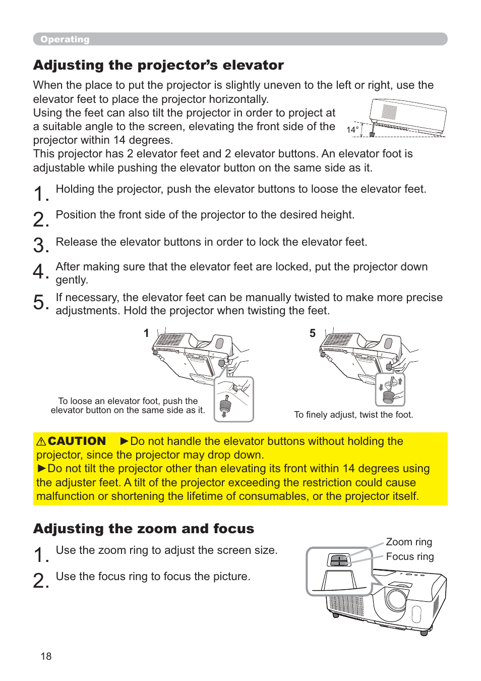 Hitachi CP-RX80 User Manual | Page 18 / 64