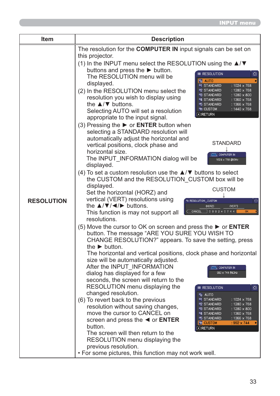 Hitachi CP-RX80 User Manual | Page 33 / 64