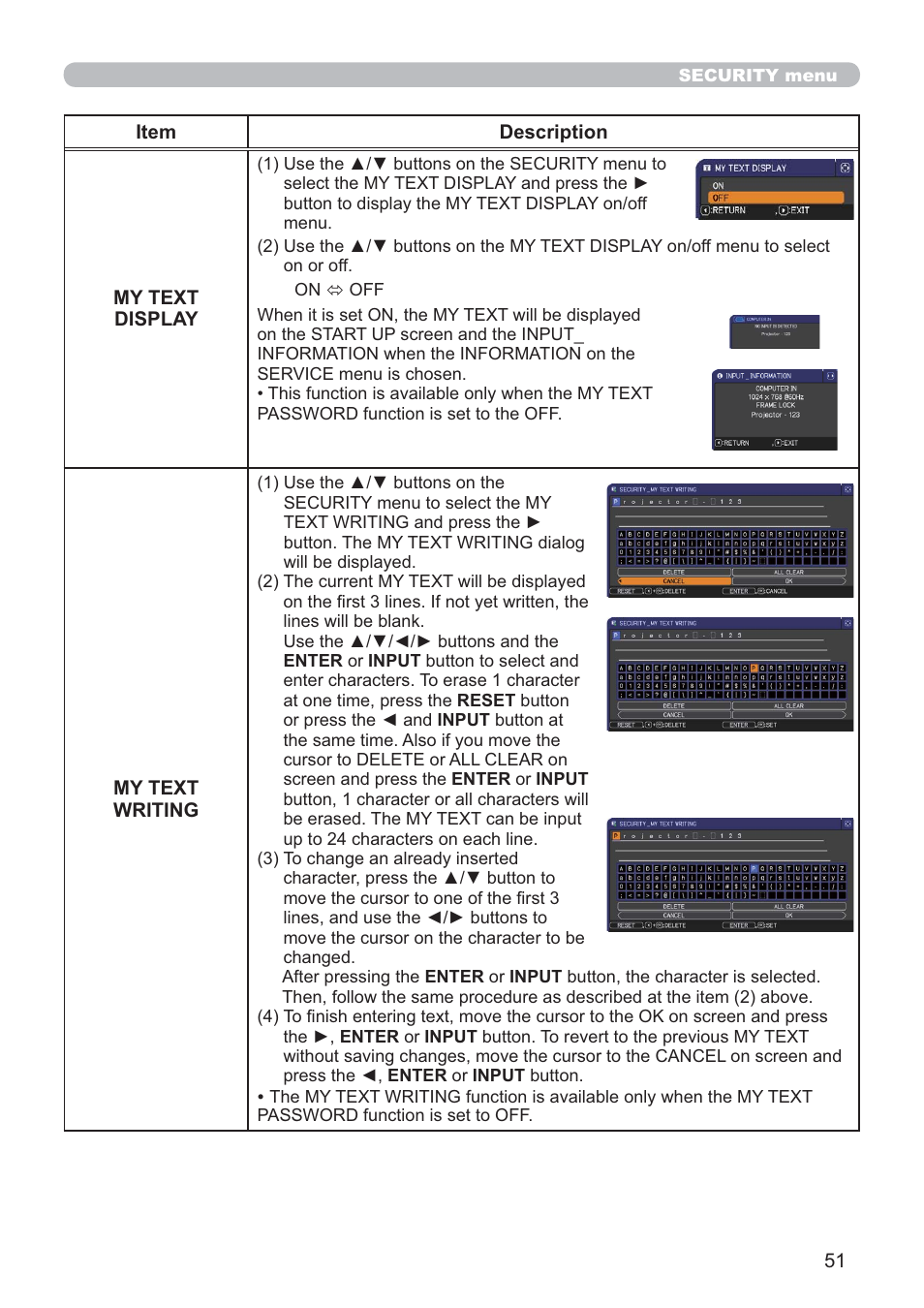 Hitachi CP-RX80 User Manual | Page 51 / 64