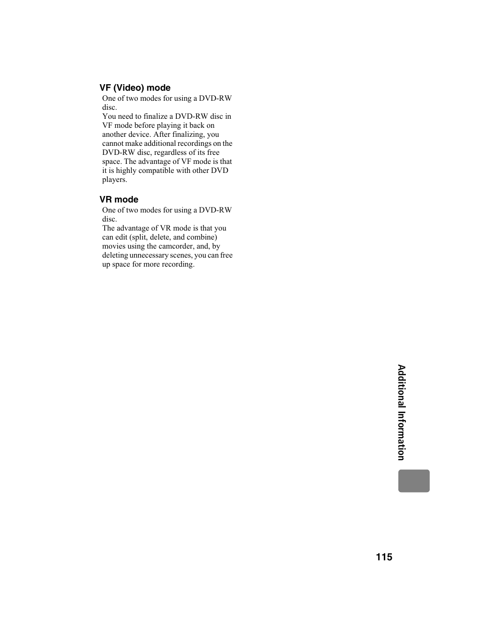 Hitachi DZ-BD10HA User Manual | Page 115 / 121