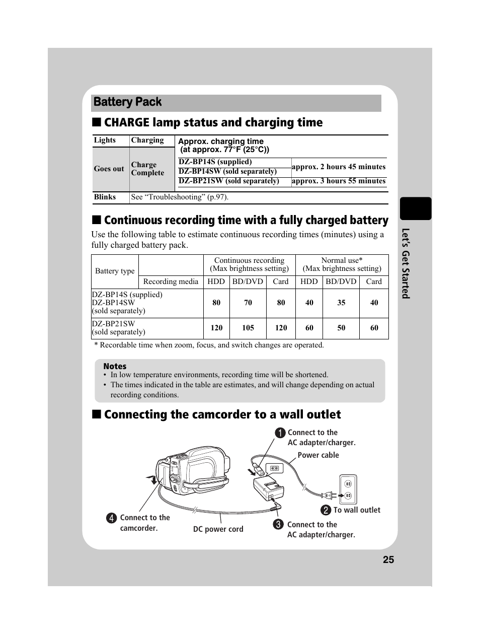 Hitachi DZ-BD10HA User Manual | Page 25 / 121