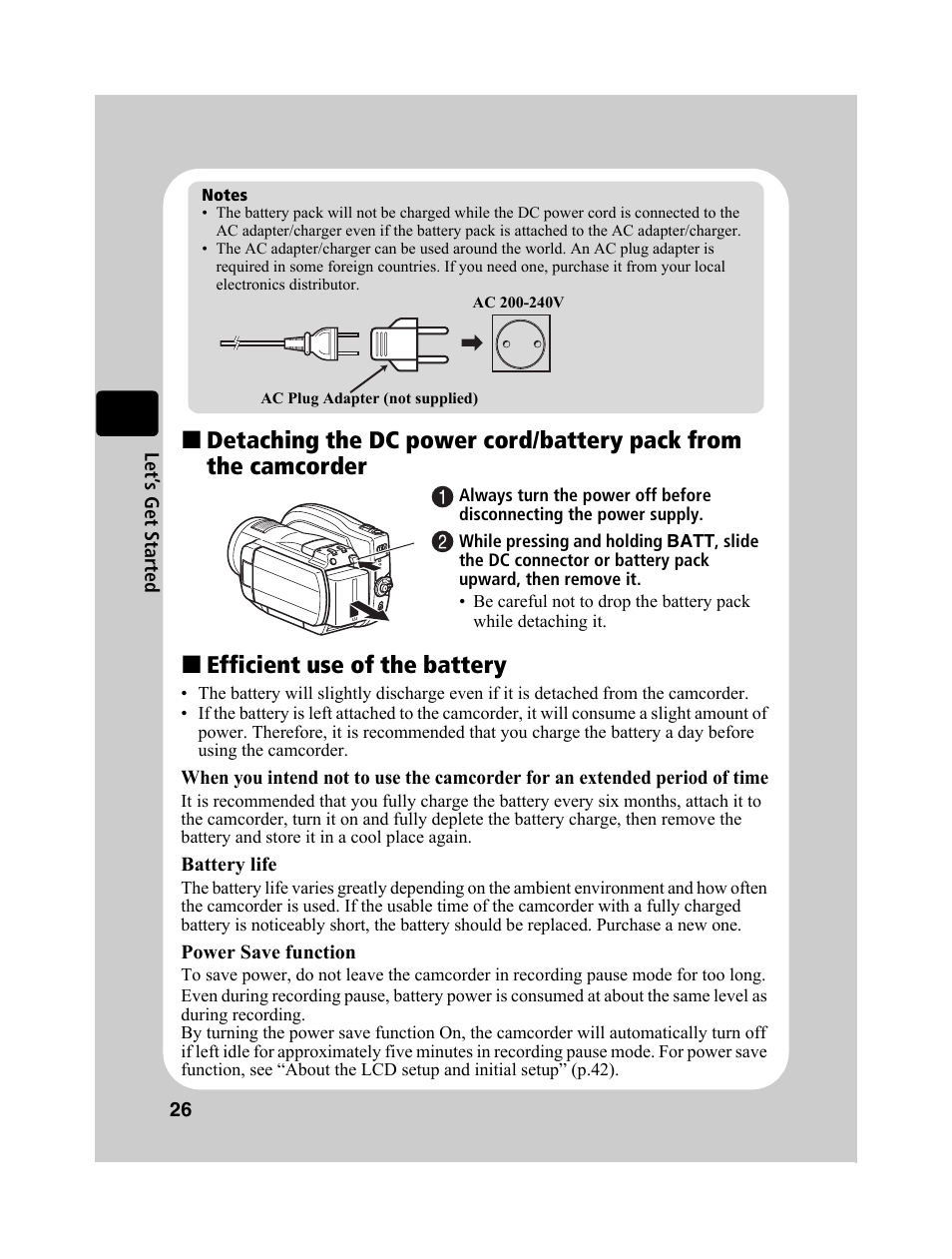 Hitachi DZ-BD10HA User Manual | Page 26 / 121