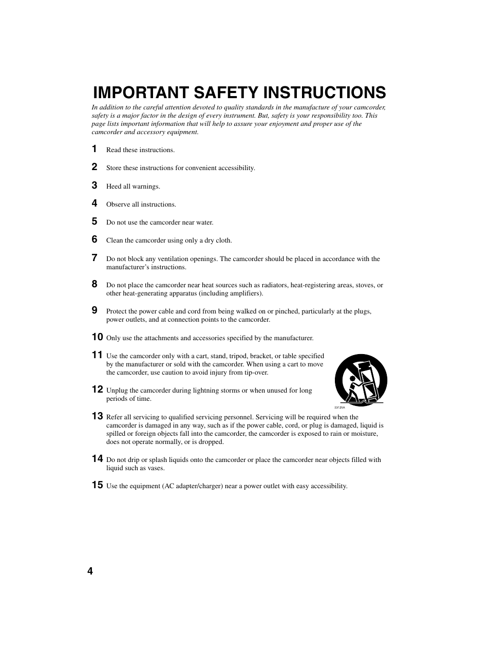 Important safety instructions | Hitachi DZ-BD10HA User Manual | Page 4 / 121