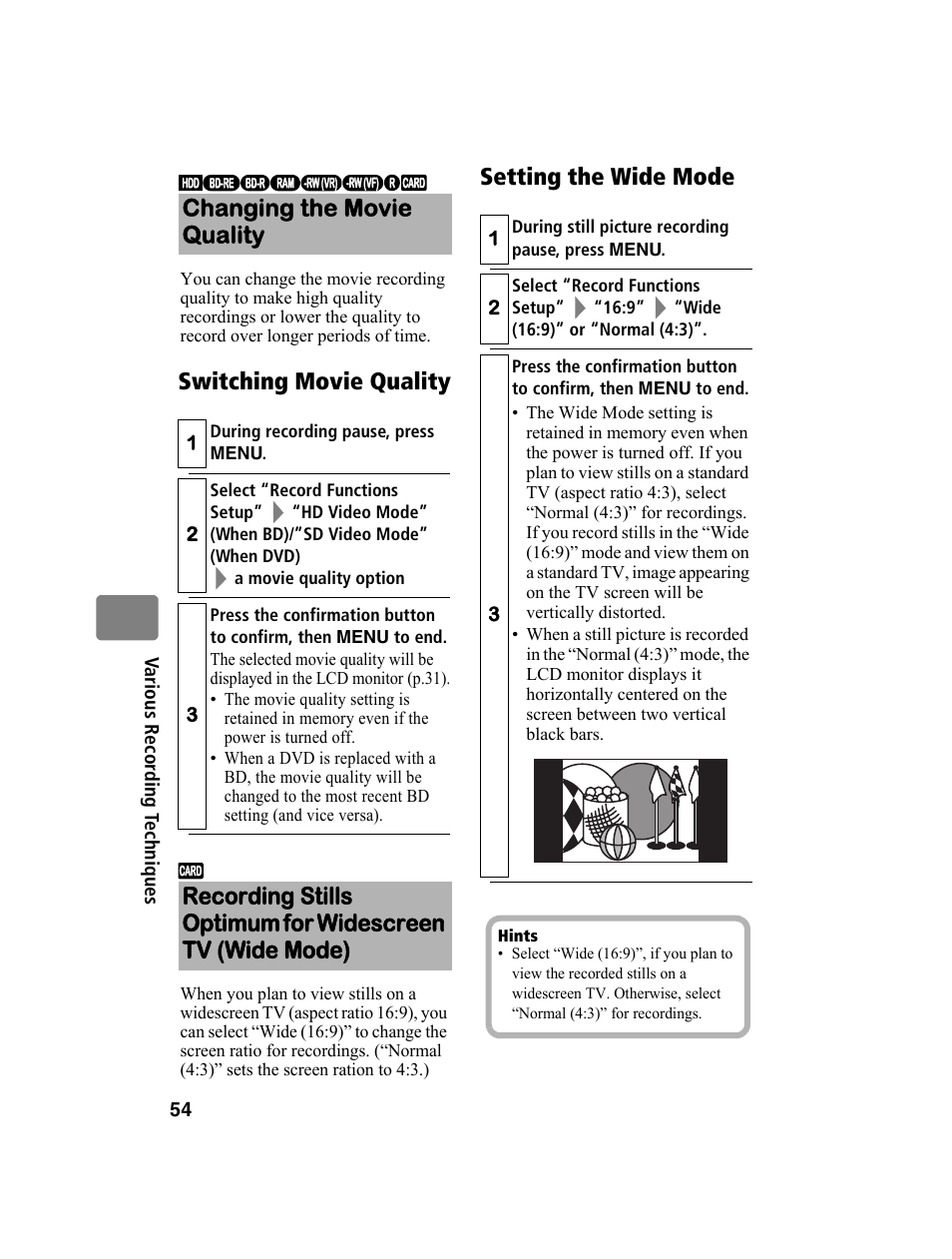 Hitachi DZ-BD10HA User Manual | Page 54 / 121