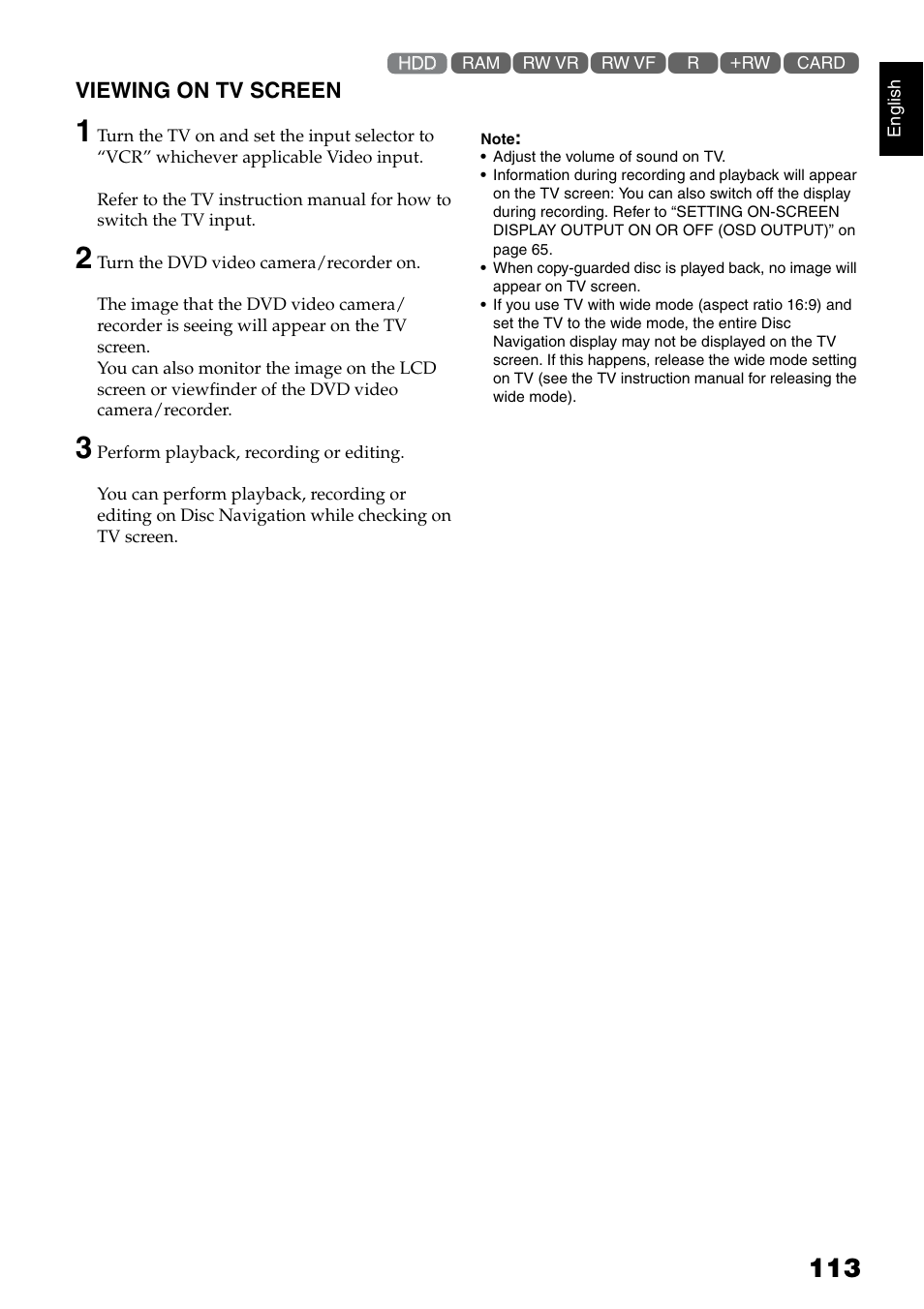 Hitachi DZ-HS500SW User Manual | Page 113 / 160