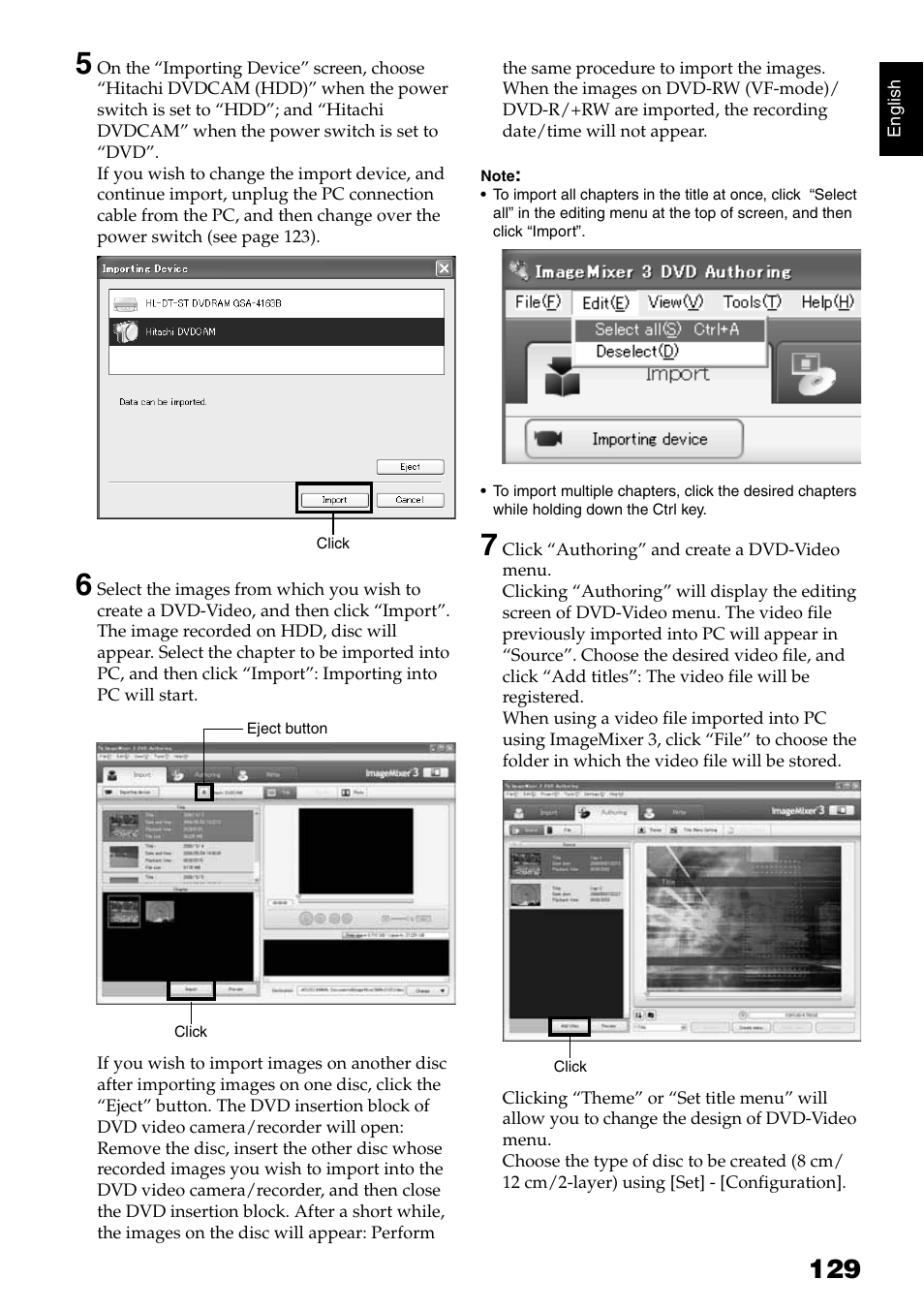 Hitachi DZ-HS500SW User Manual | Page 129 / 160