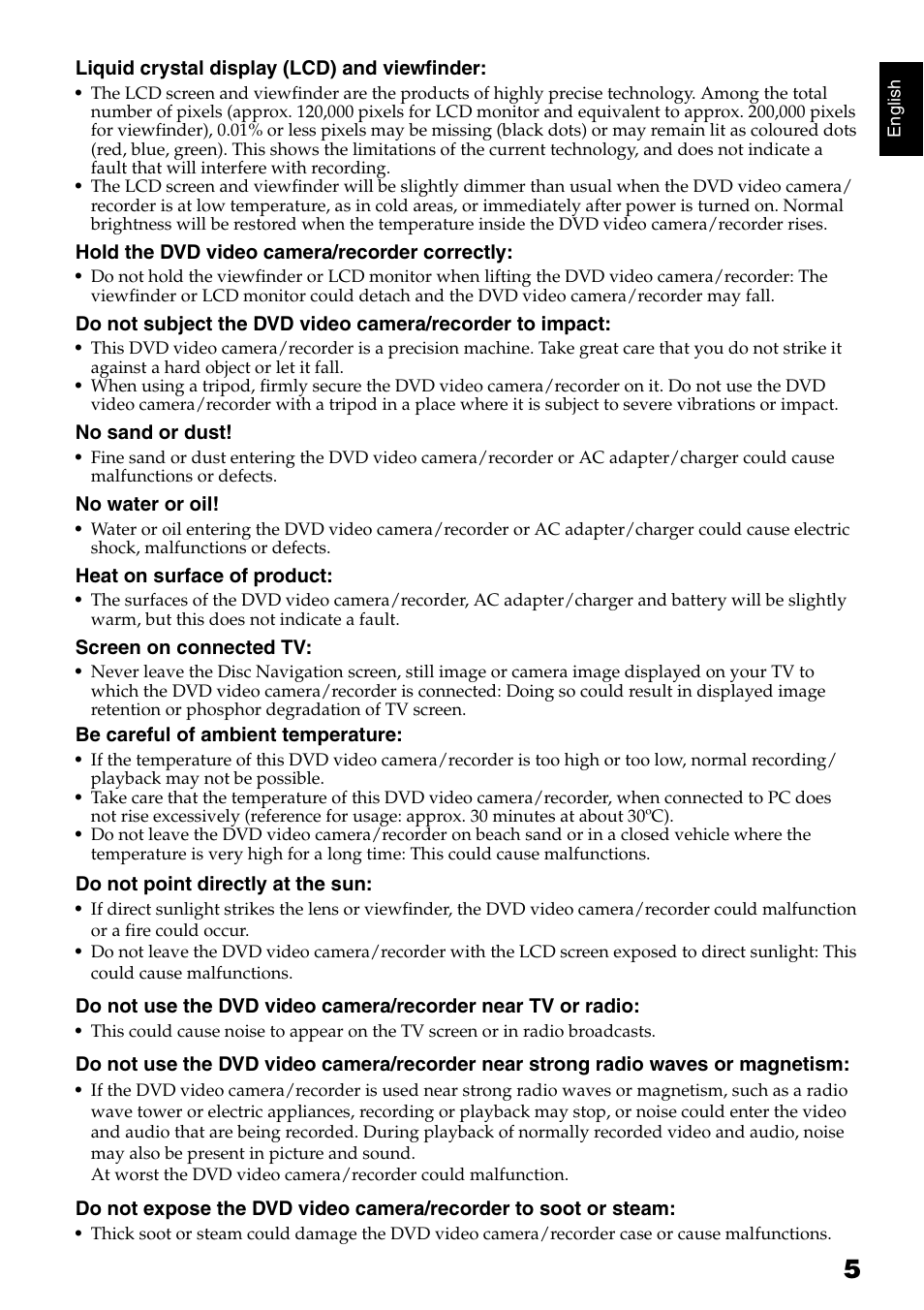 Hitachi DZ-HS500SW User Manual | Page 5 / 160