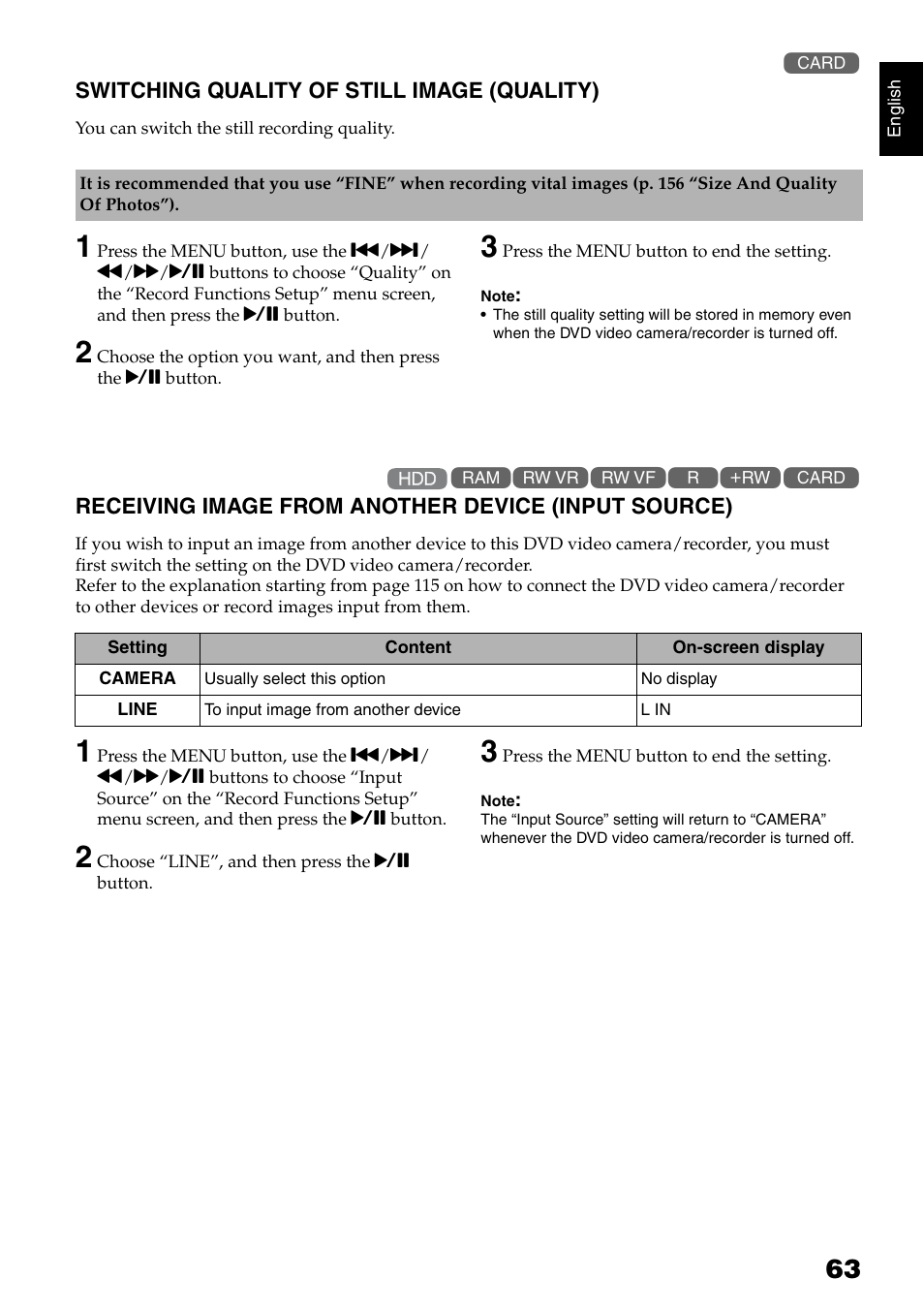 Hitachi DZ-HS500SW User Manual | Page 63 / 160