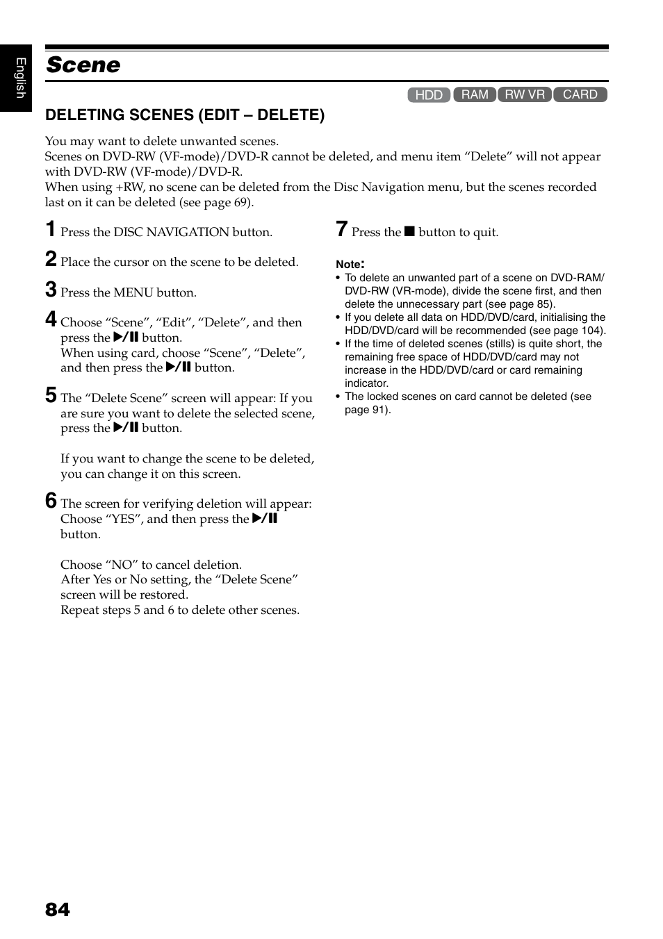 Scene | Hitachi DZ-HS500SW User Manual | Page 84 / 160