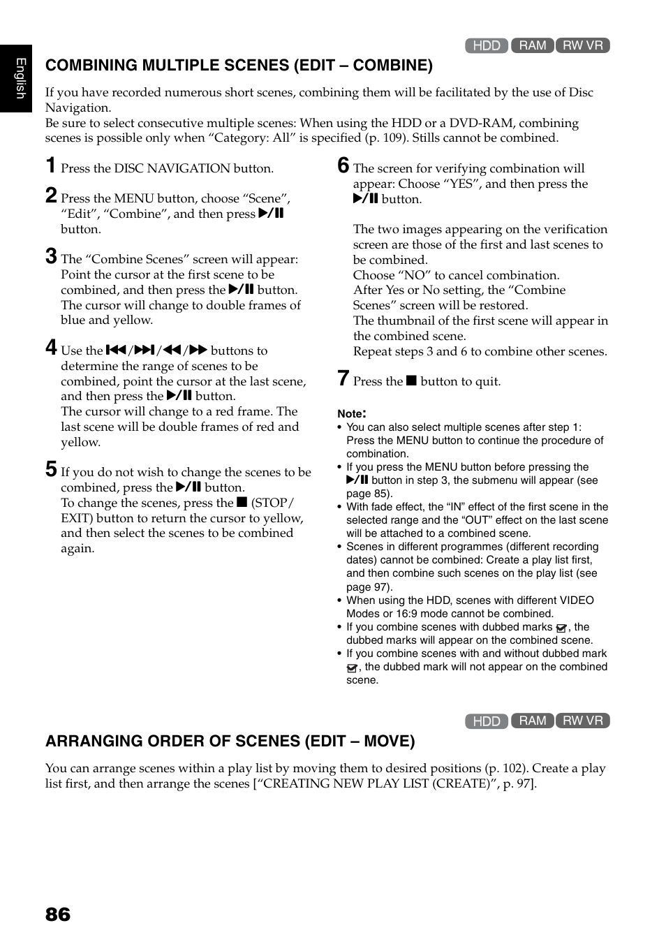 Hitachi DZ-HS500SW User Manual | Page 86 / 160