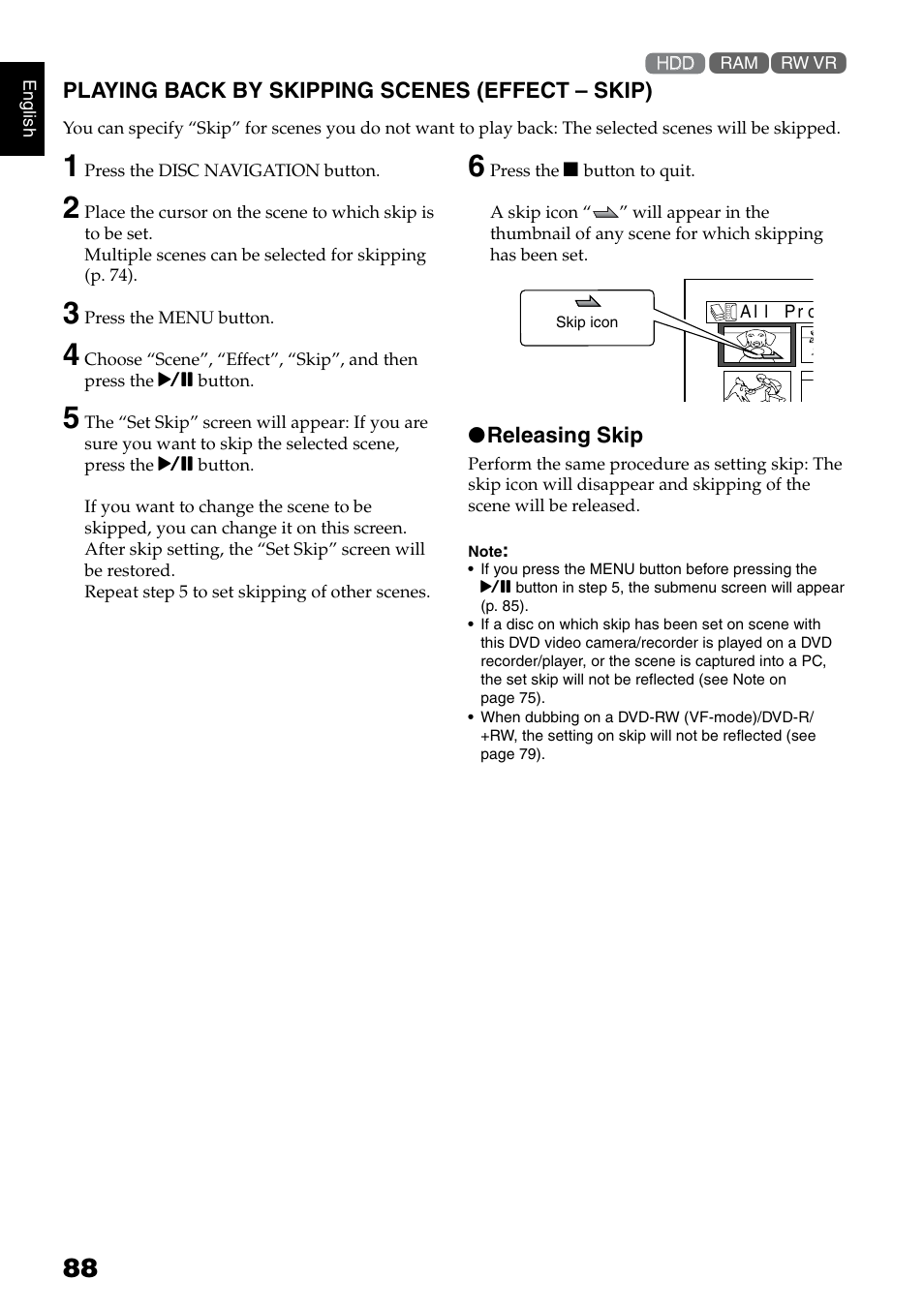 Hitachi DZ-HS500SW User Manual | Page 88 / 160