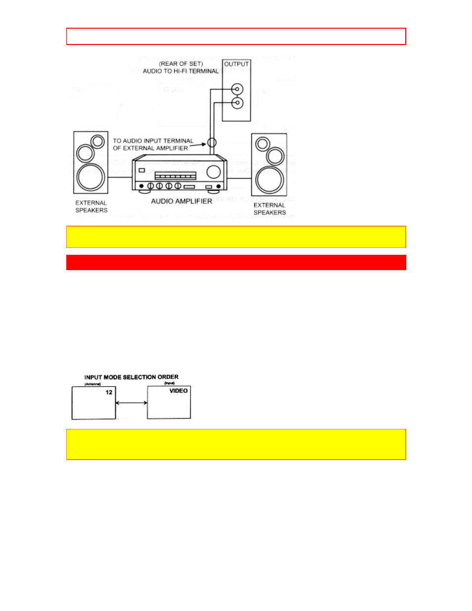 Connecting external video sources, Connecting external video sources - 14 | Hitachi 32FX41B User Manual | Page 14 / 48