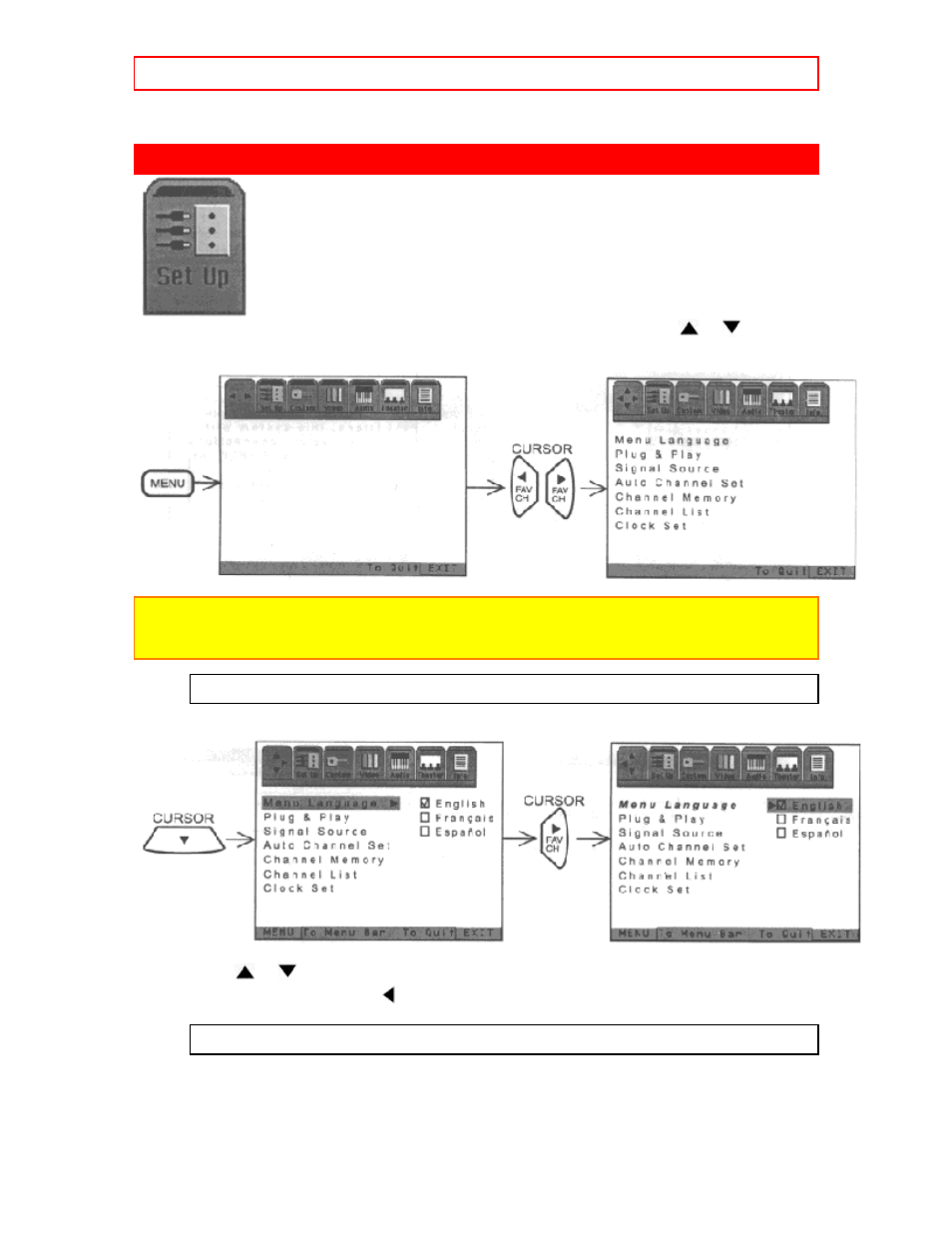 Set up, Set up - 31 | Hitachi 32FX41B User Manual | Page 31 / 48