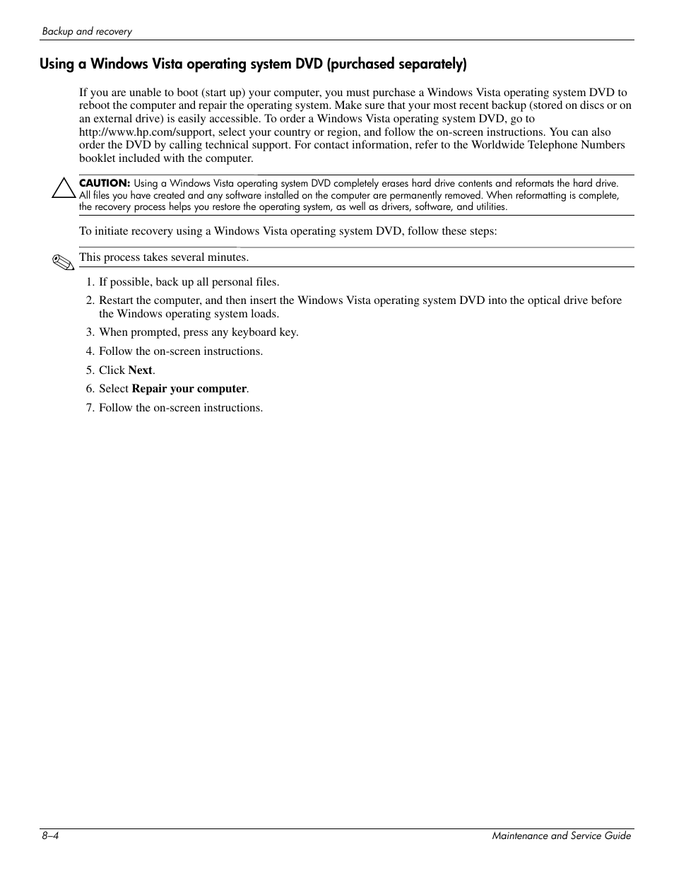 Hitachi ELITEBOOK 2730P User Manual | Page 102 / 123