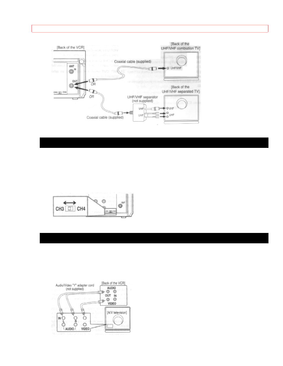 Setting a video channel a/v terminals | Hitachi VT-MX411AC User Manual | Page 17 / 60