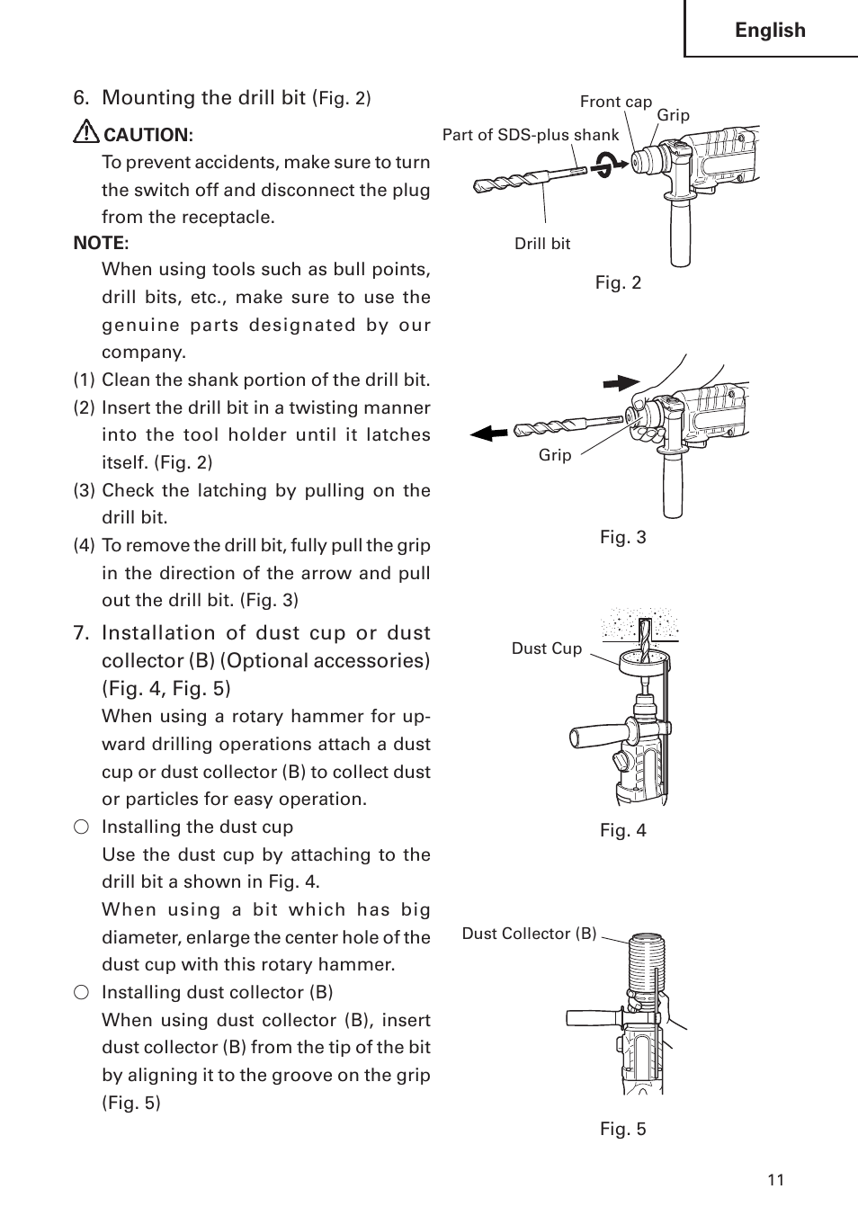 Hitachi DH24PB2 User Manual | Page 11 / 72