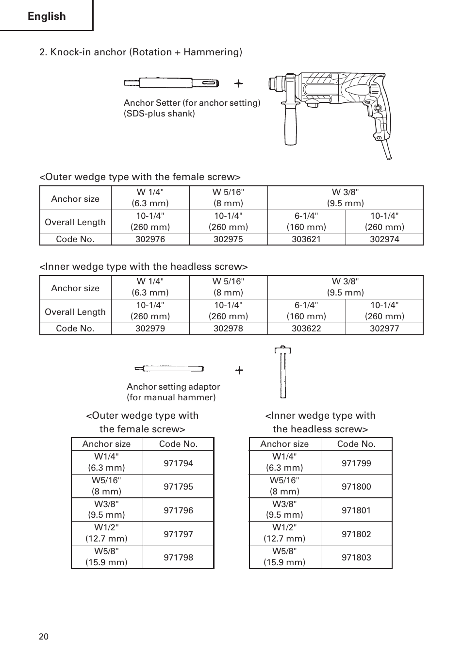 English | Hitachi DH24PB2 User Manual | Page 20 / 72