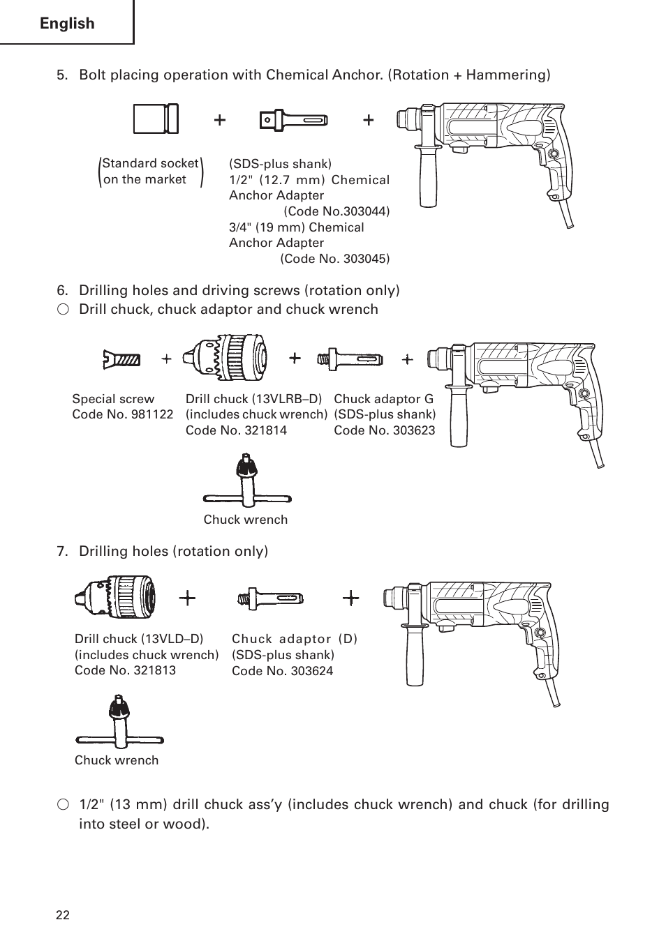 Hitachi DH24PB2 User Manual | Page 22 / 72