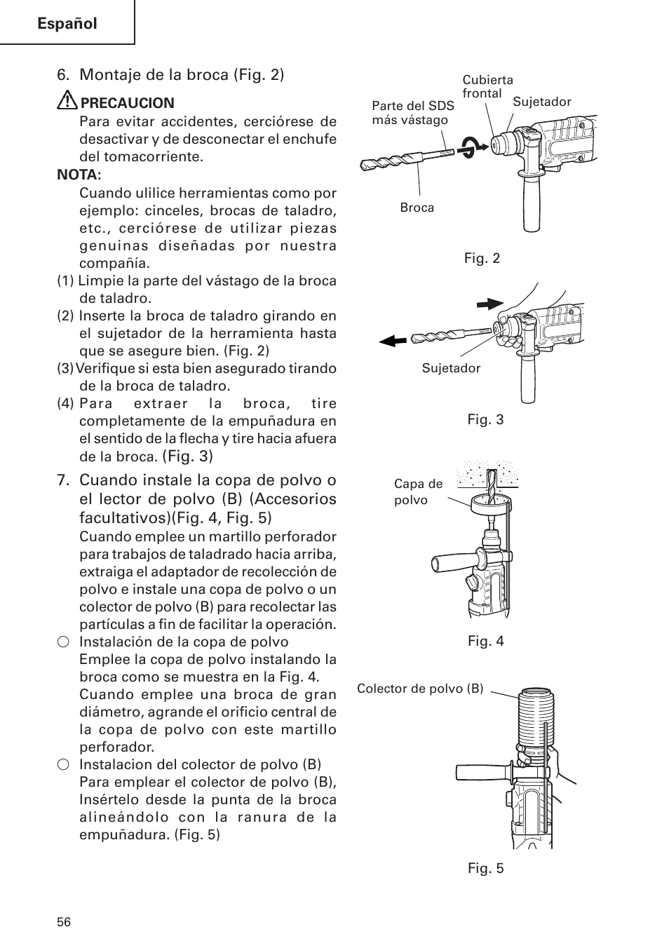 Hitachi DH24PB2 User Manual | Page 56 / 72