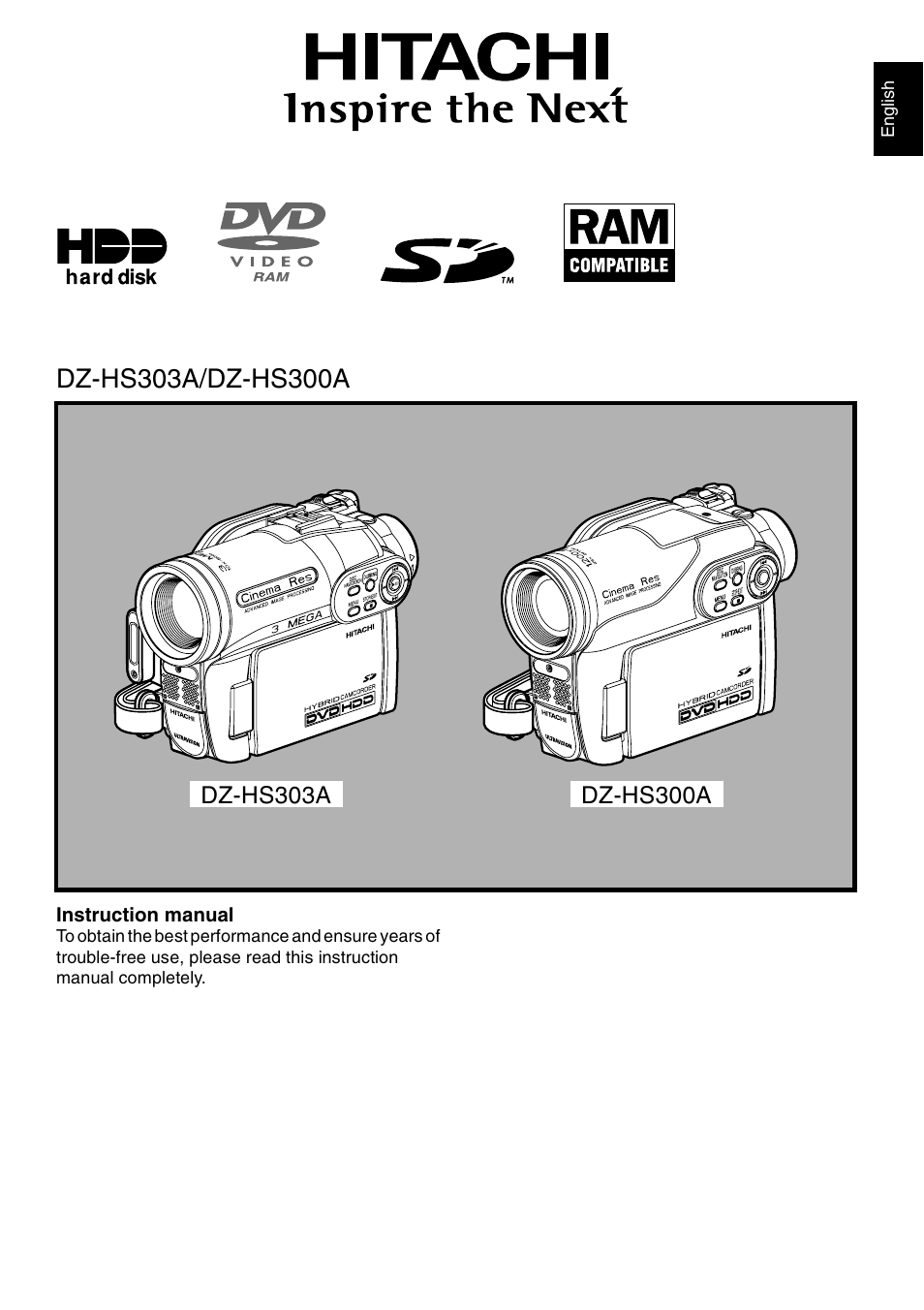 Hitachi DZ-HS300A User Manual | 170 pages