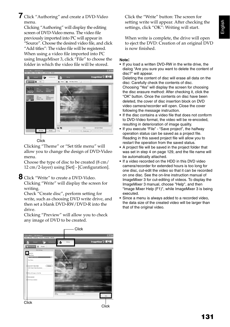 Hitachi DZ-HS300A User Manual | Page 131 / 170