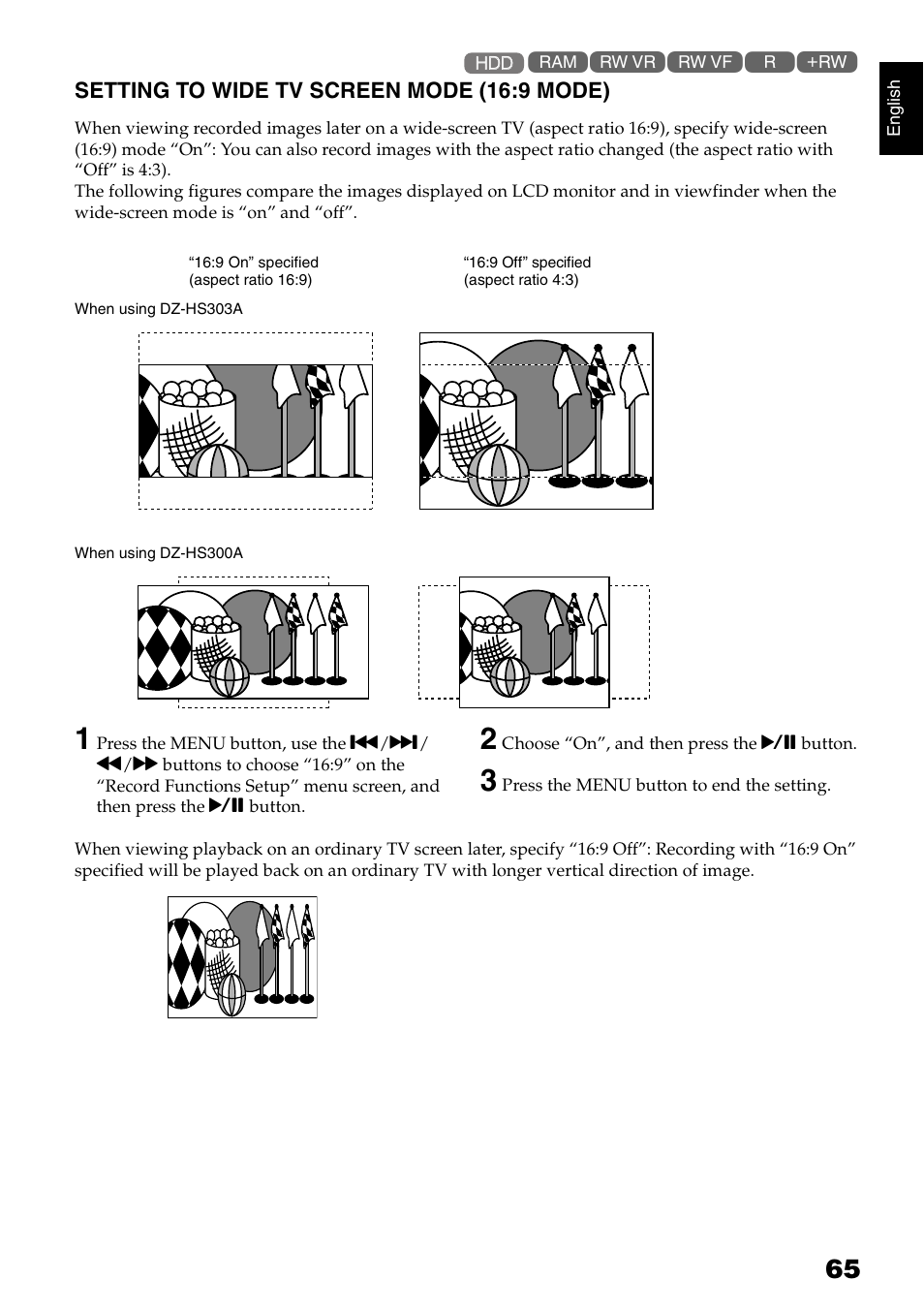 Hitachi DZ-HS300A User Manual | Page 65 / 170