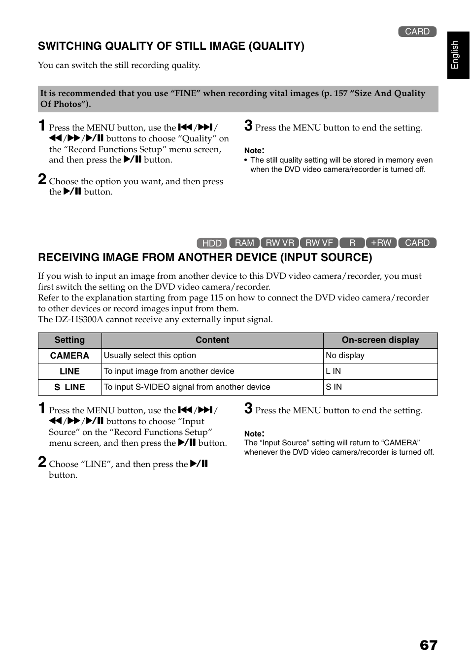 Hitachi DZ-HS300A User Manual | Page 67 / 170