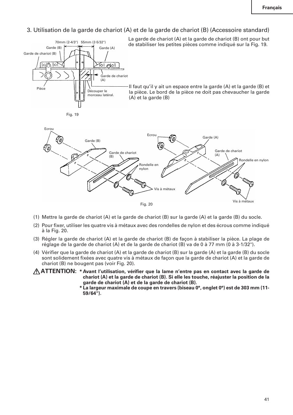 Attention | Hitachi C 10FS User Manual | Page 41 / 84