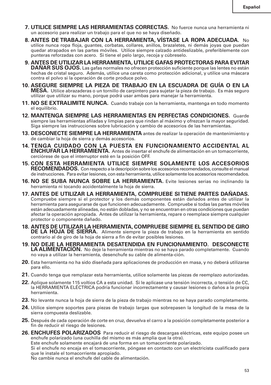 Hitachi C 10FS User Manual | Page 53 / 84